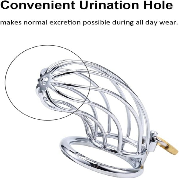 Premium Metal Steel Chastity Device