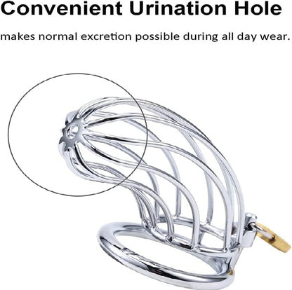 Premium Metal Steel Chastity Device