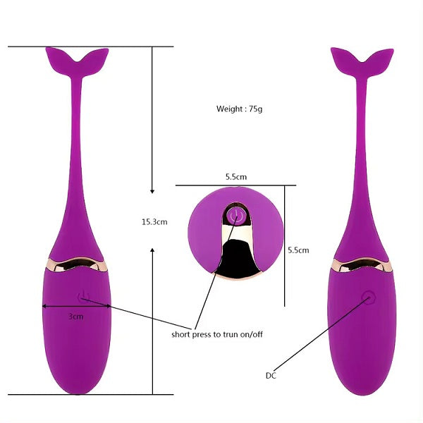 FISHY Egg Wireless Remote Vibrator