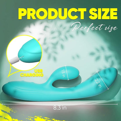 Lesy Clitoral Stimulator 10 Pattern Multispeed Rabbit Vibrator