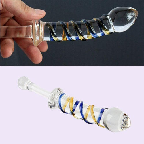 Butt Head Plug  Glass Dildo
