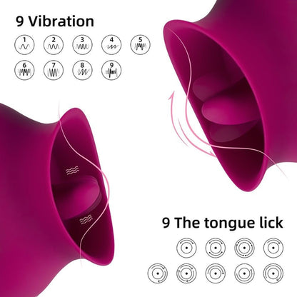 9 Vibration Cleopatra Licking Clitoral Vibrator