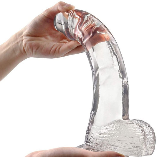 Ice Transparent 10 Inches Big Realistic Dildo