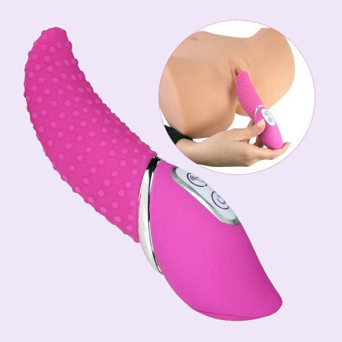 Pink Tongue 7 Vibrating Pattern Mini G Spot Vibrator
