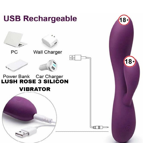 Rose 3 Dual Motor 10 Pattern Multispeed Rabbit Vibrator
