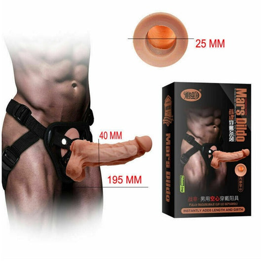 Mars Harness Skin Hollow Strap On Dildo