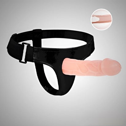 Skin Realistic Hollow Strap On Dildo