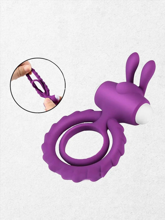 Soft Rabbit Vibrating Cock Ring
