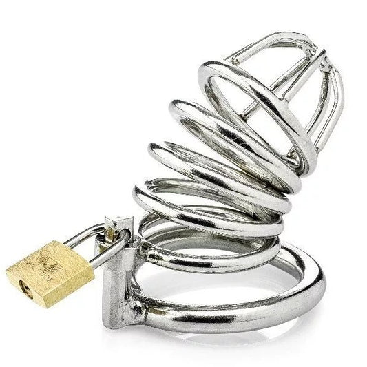 Stainless Steel Spring Design Chastity Device
