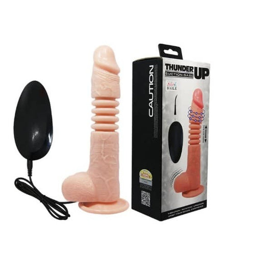 Thunder Up Powerful Vibration Thrusting & Rotating Dildo